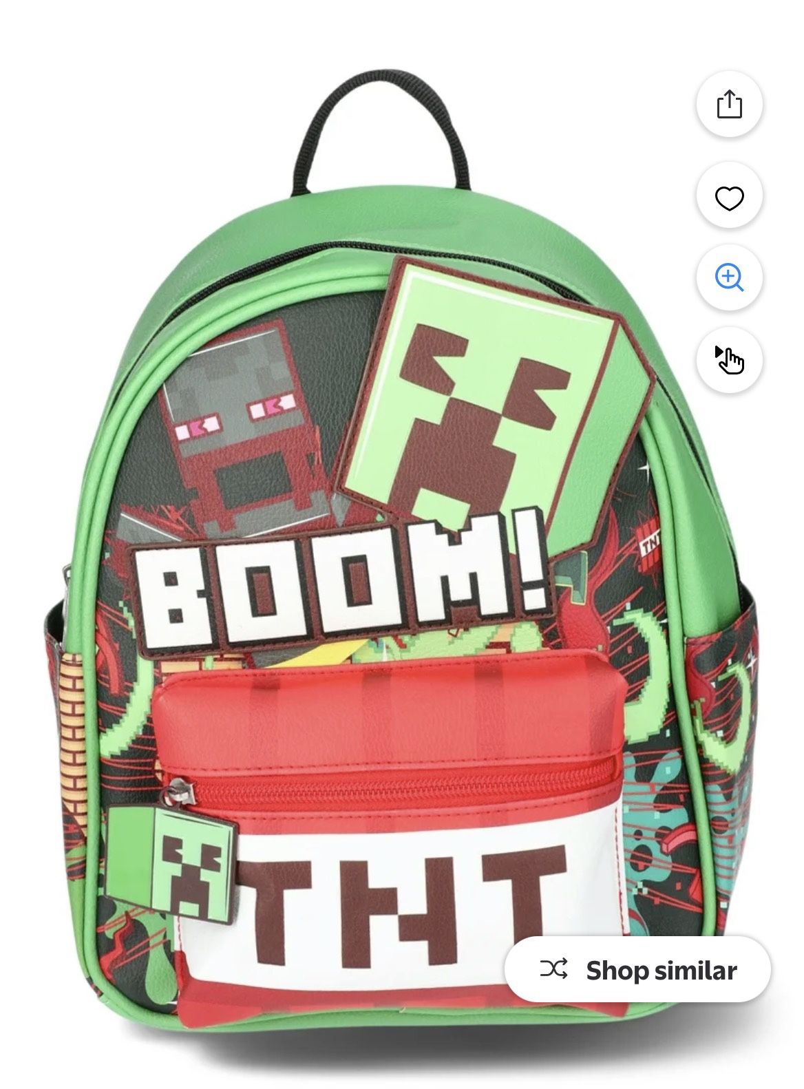 Minecraft bookbag mini