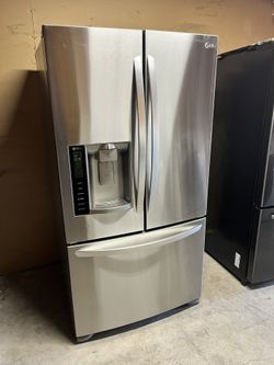 LG FRENCH DOOR STANDARD DEPTH STAINLESS STEEL REFRIGERATOR 28 CUFT 