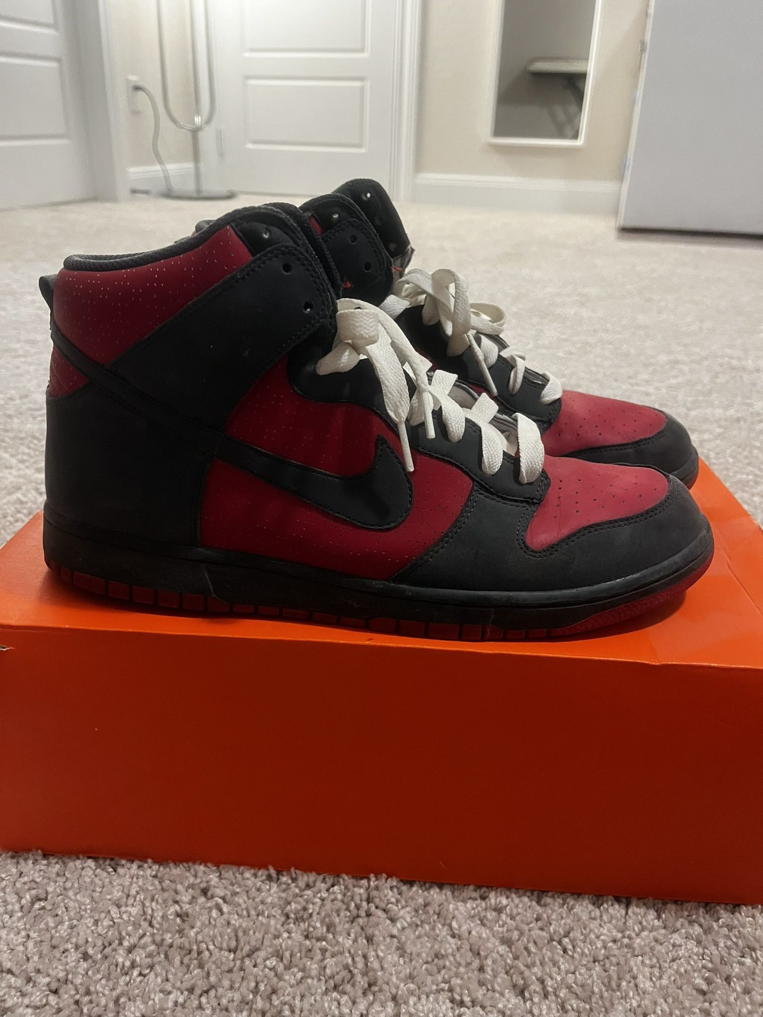 Red And Navy Blue Nike Dunks