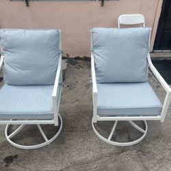 2 Swivel Armchairs Both For $40