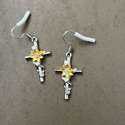 Cross earrings new