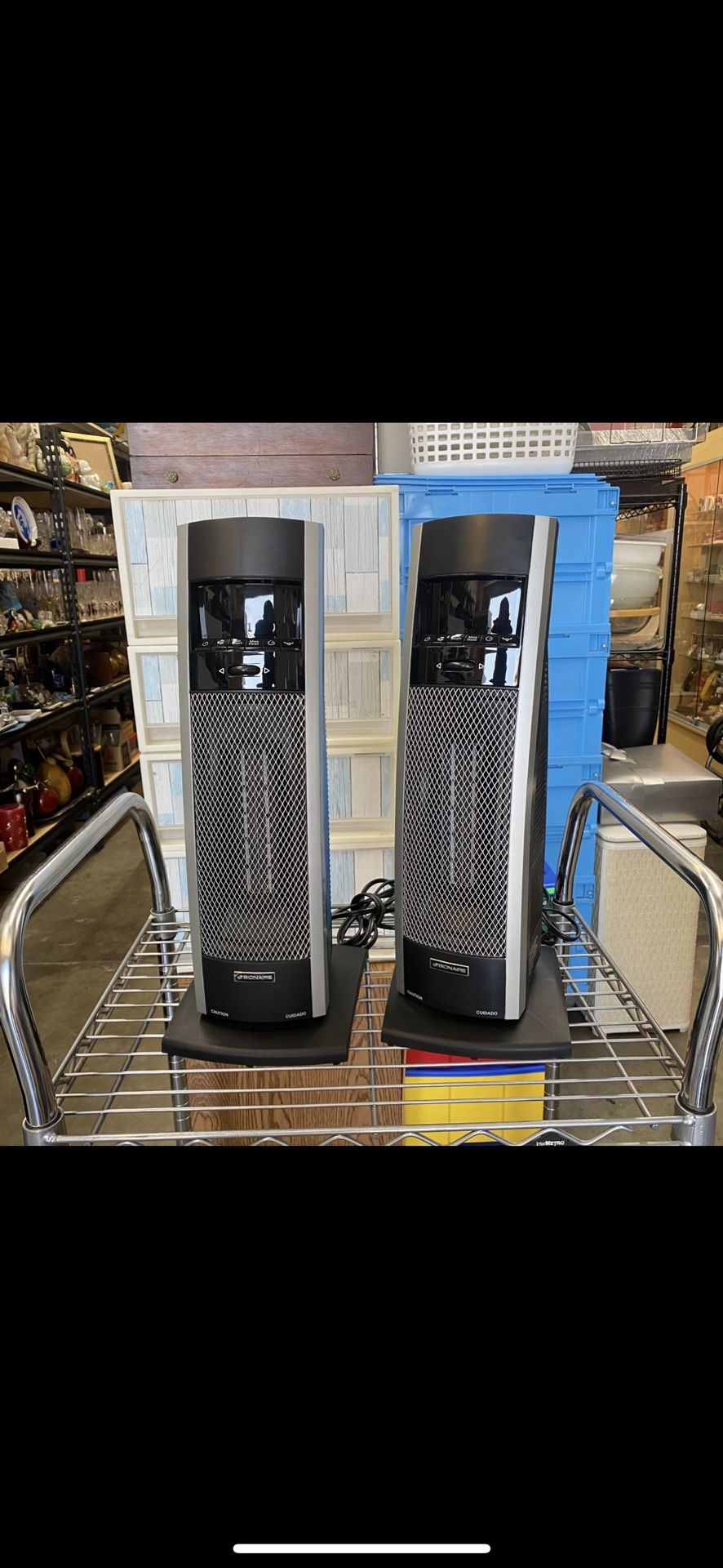 Bionaire Ceramic Mini Tower Heater with Remote Control 