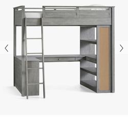 Pottery Barn Teen Sleep And Study Desk  Bed  (mattress Included/ Fits Specific To This Bunk)