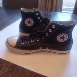 Converse All Star Leather Mids Mens Size 8 / Women's 9.5