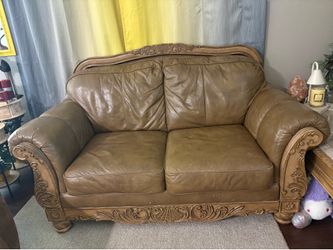 Living room couch and coffee table