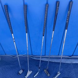 Vintage And Well Known Putters - (2) Ping Originals , (1) HB GRAND SLAM BLADE, Bermuda Triangle And One Alpha Wedge