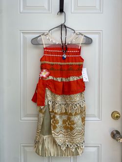 Moana Girl’s Dress, Moana Costume for Girls size 6/7 (New)