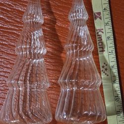 2 Glass Table Trees