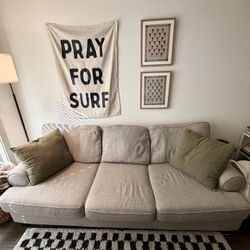 USED American Furniture Warehouse Gray 8ft Couch