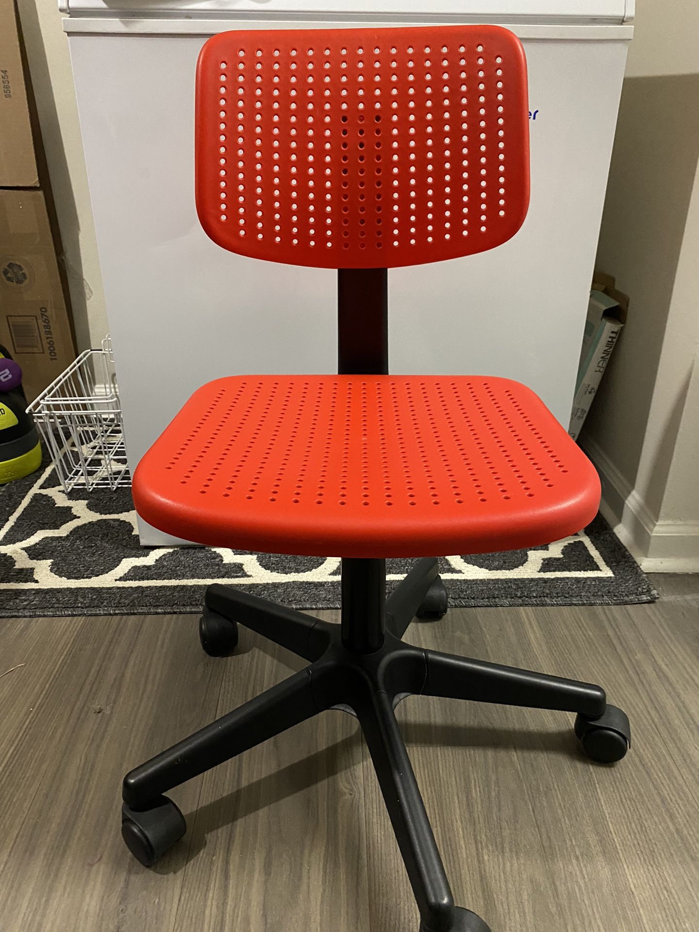 Ikea red desk chair