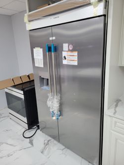 ✨ BRAND NEW 48” KITCHENAID BUILD IN SIDE BY SIDE FRIDGE WOODEN INTERIOR ✨ DELIVERY ✨ WARRANTY✨ 