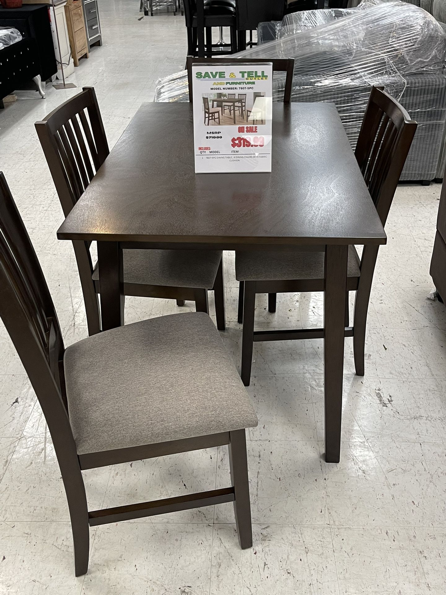 5pc Dining Table 