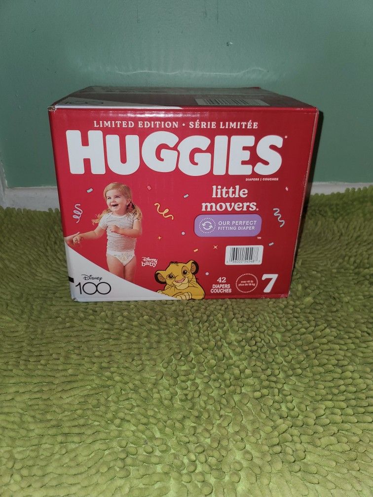 Box Huggies Little Movers #7(42 Diapers)