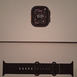 Apple Watch Ultra 3 GPS + Cellular 49mm Black Titanium Case with Black Ocean Band