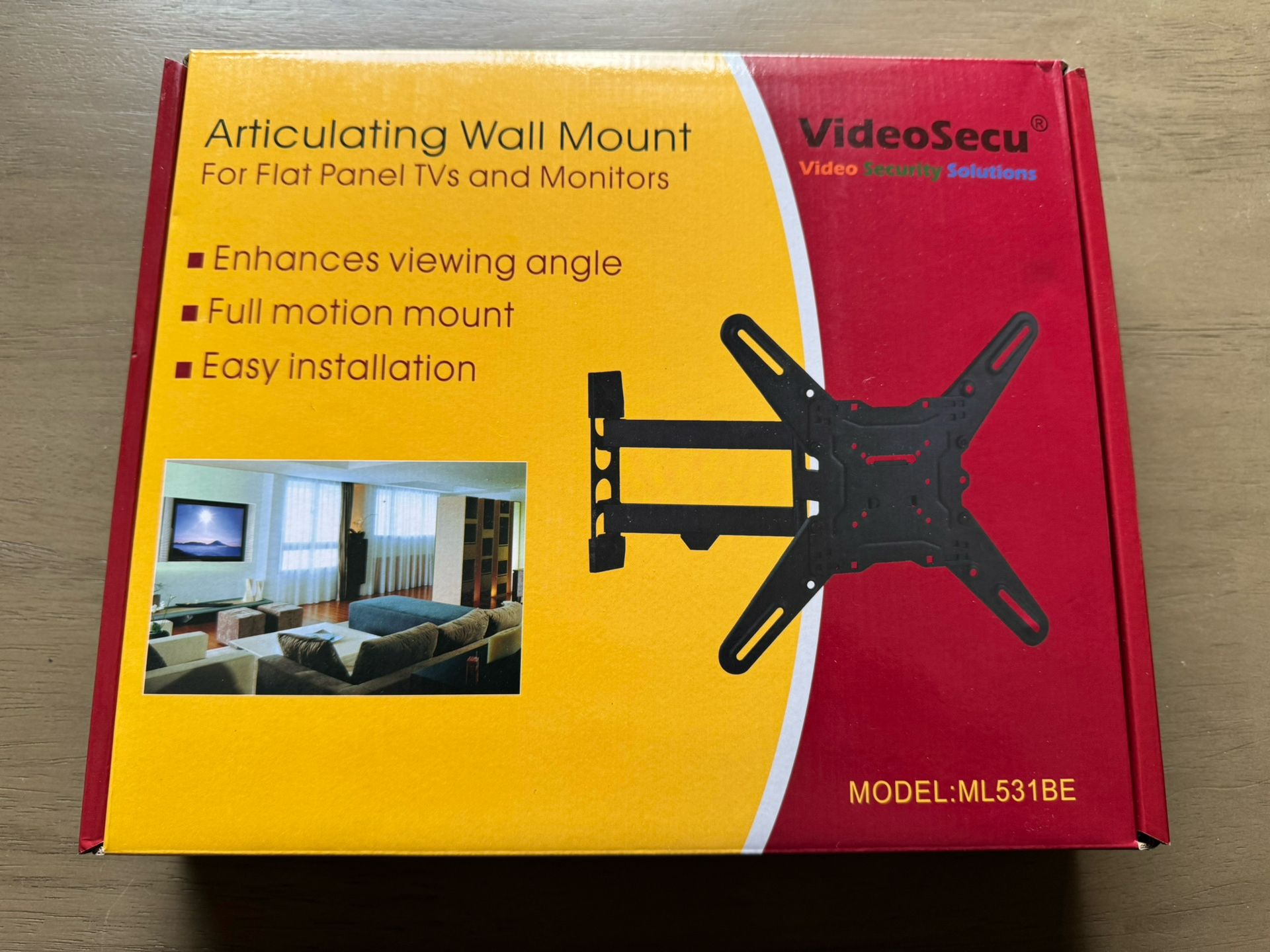 VideoSecu ML531BE TV Wall Mount for most 25"-55" LED LCD Plasma Flat Screen Mo..