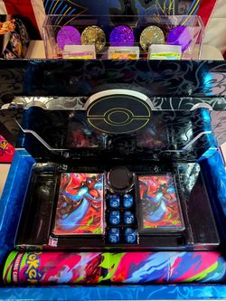 Pokémon TCG: Mega Charizard X ex Ultra-Premium Collection (UPC) – Empty Box & Accessories pictured Only