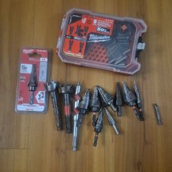Milwaukee Step Bits And Muti Tool Blades