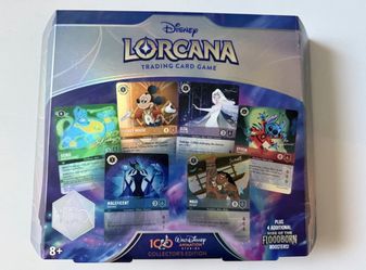 Disney Lorcana Disney100 Collector’s Edition Gift Set Box New Sealed TCG