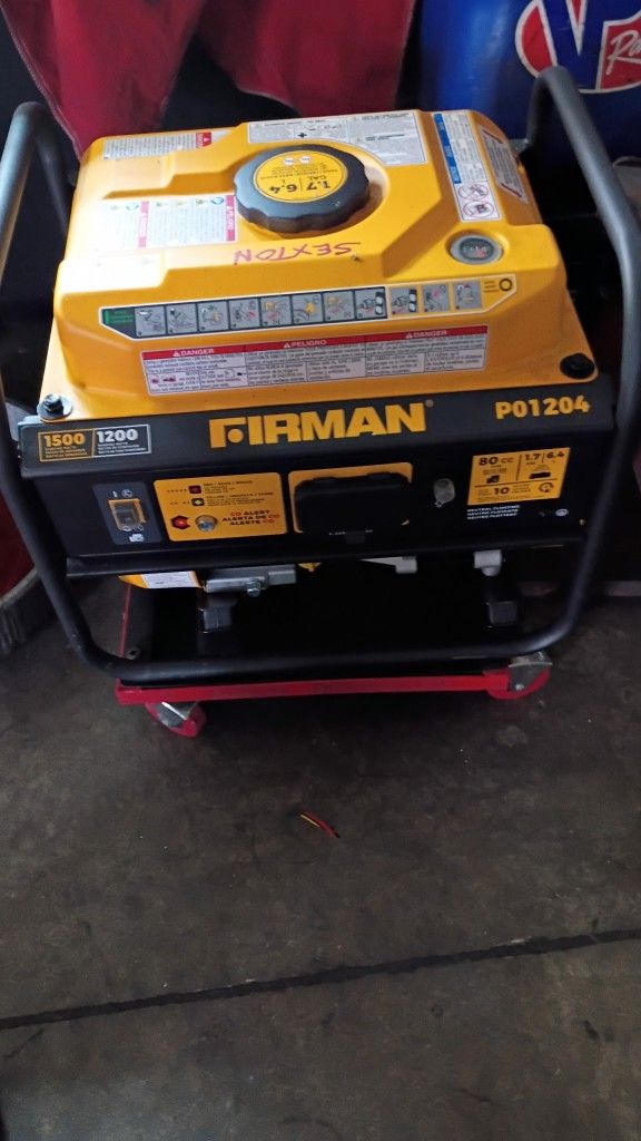 1500/1200 WATT GAS POWERED FIRMAN GENERATOR (RECOIL START)