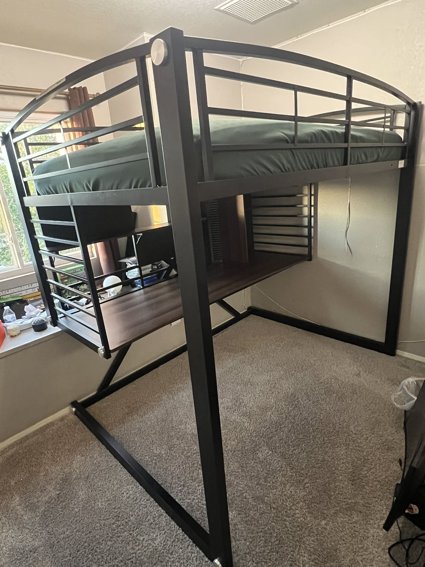 Full Size Bunk Bed With Desk