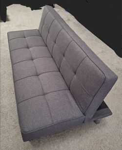 Grey Armless Futon (3 adjustable positions)