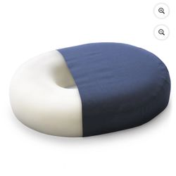Dmi Ring Donut Cushion, 16x12x3 Foam Navy Tailbone / Hemorrhoid/ Coccyx Pressure