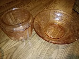 Vintage Pink Depression Glass 