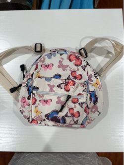 Cute, Lightweight Mini Backpack (Colorful Butterfly Design)