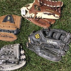 Adult Baseball /  Softball Gloves $25 Each 