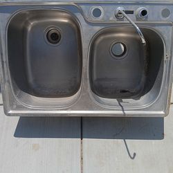 Used stainless steel sinks
