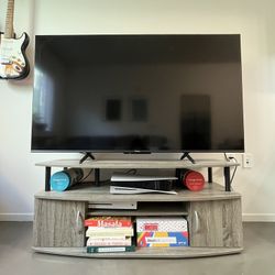 Gray Media Cabinet 