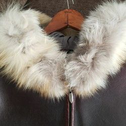 Brand New Pelle Pelle With Fox Fur Hood