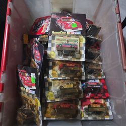 1990's Racing Champions Nascar collectible cars/cards bundle of ~60
