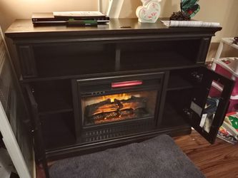 48" Media Console Infrared Electric Fireplace Thumbnail