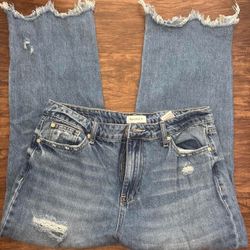 Special A Distressed Raw Hem Jeans