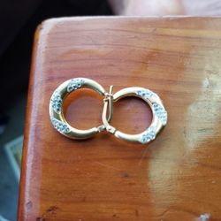 Mom Jordan 1/20 10k Gold Filled Sterling Silver 925 Hoop Earrings