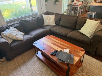 Brown IKEA EKTORP Sectional