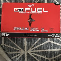 M18 FUEL 18V Lithium-Ion Brushless Cordless 1/2 in. Mud Mixer (Tool-Only)