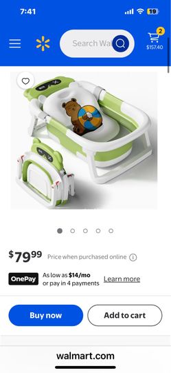 Foldable Baby Bath Tub with Cushion