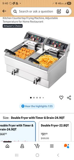 Double Fryer Used 2 Times
