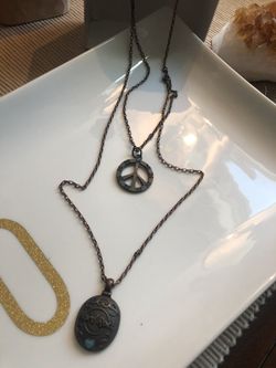 Peace & HardRock necklace