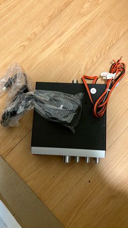 Black Metal RF Amplifier with Accessories