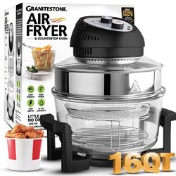Brand new! Glass Air Fryer Large Family Size 16Qt Dishwasher Safe 