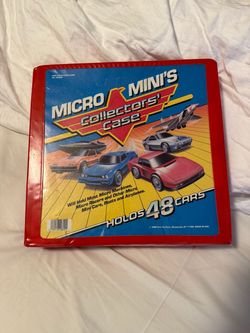 Vintage 1988 Micro Machines Collectors Case with cars