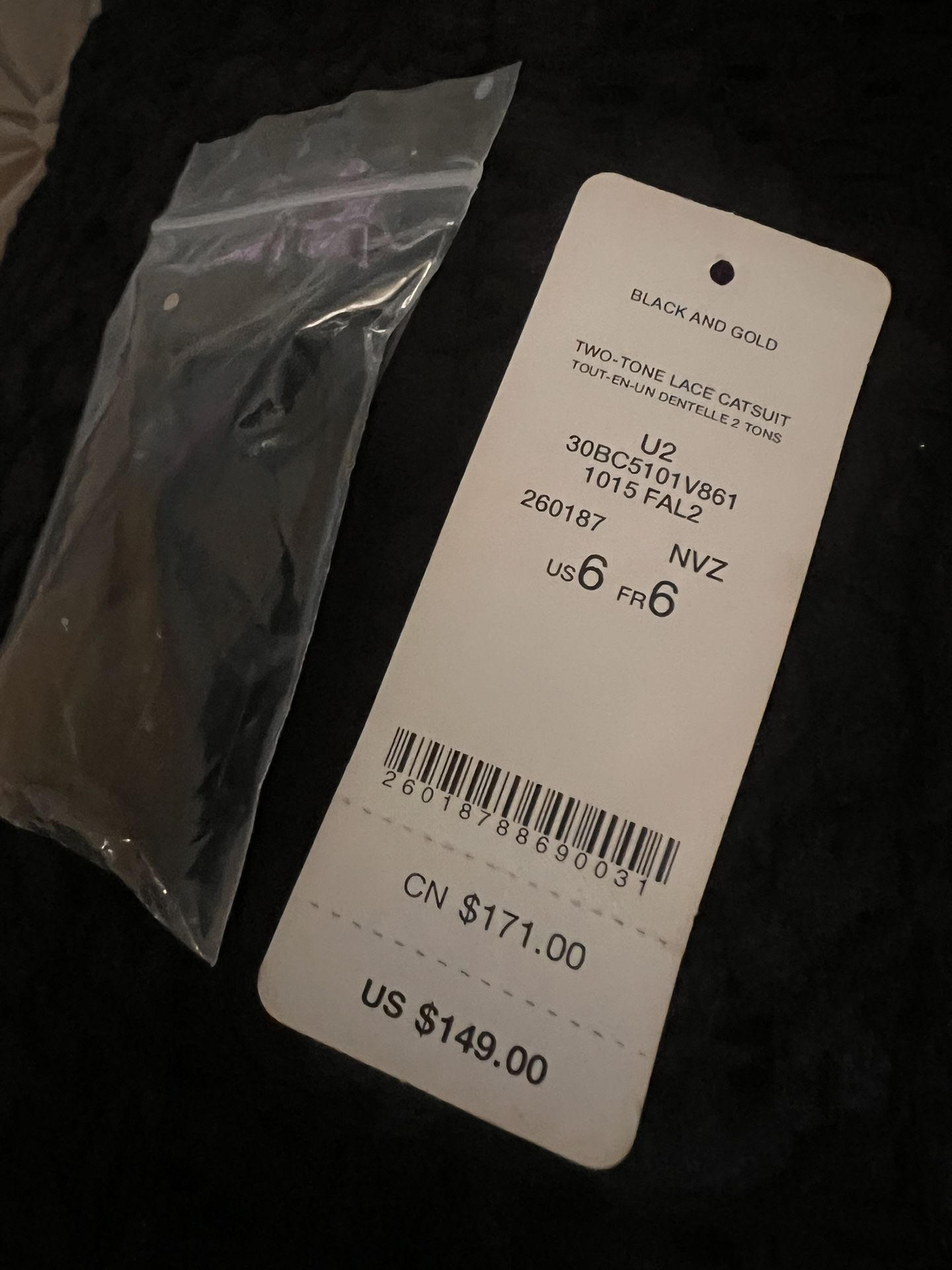BeBe Strapless CATSUIT