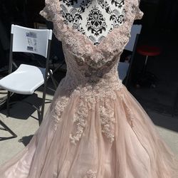 Quinceanera, Sequence Pink Dress