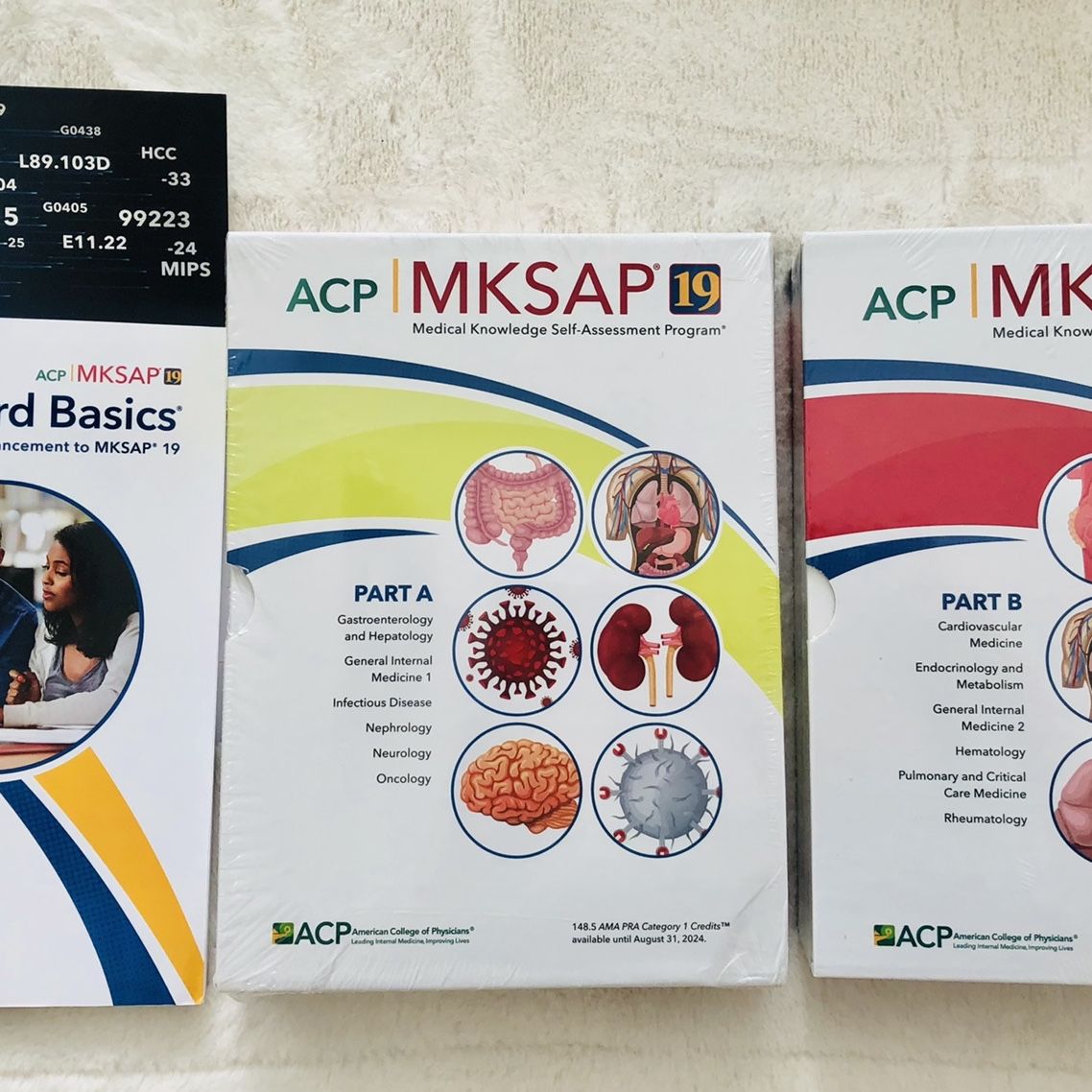 MKSAP partA partB ＋BoardBasics MKSAP 19 - Complete Set (Board Basics, Part A, Part B