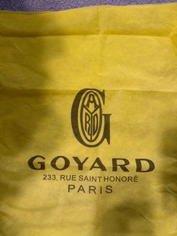 Goyard Paris Yellow Bag