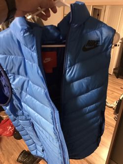 Blue Nike Puffer coat