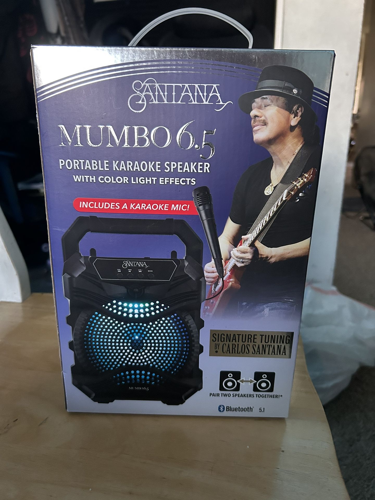 Willing To negotiate To Mumbo6 Portable Karaoke Speaker With Color Light Effect